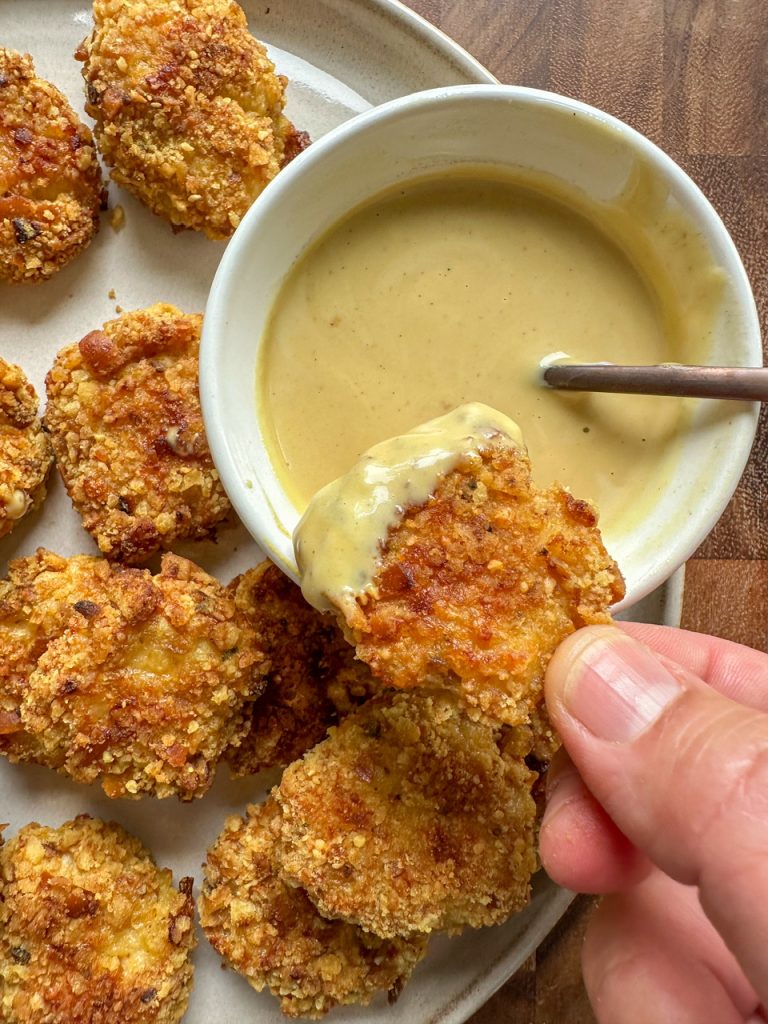 honey mustard pretzel coated chicken nuggets