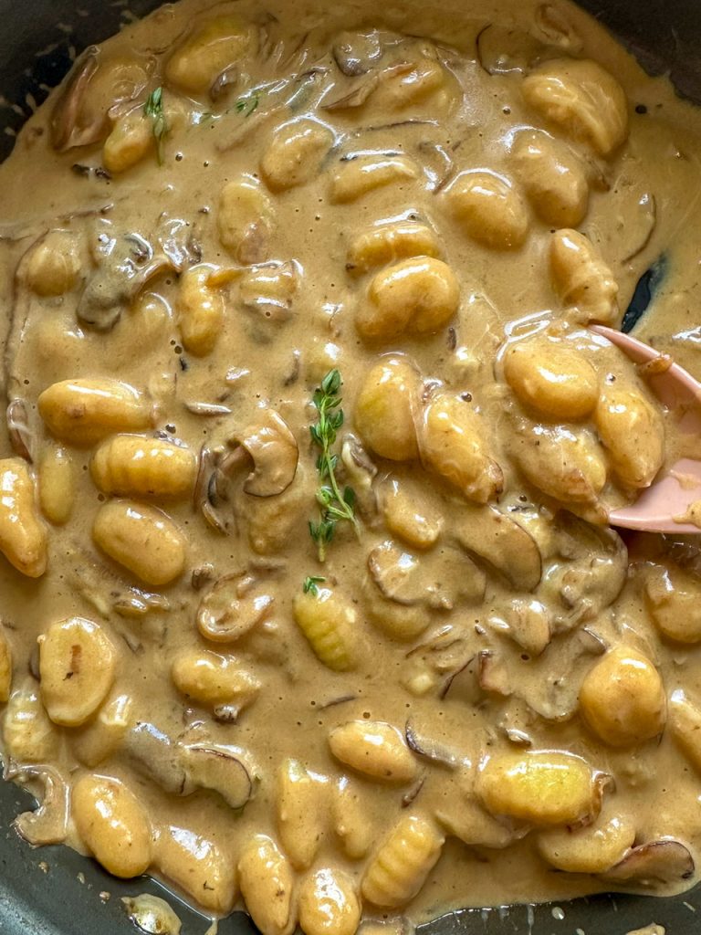 Creamy Gnocchi with Mushrooms in a Marsala Wine Sauce