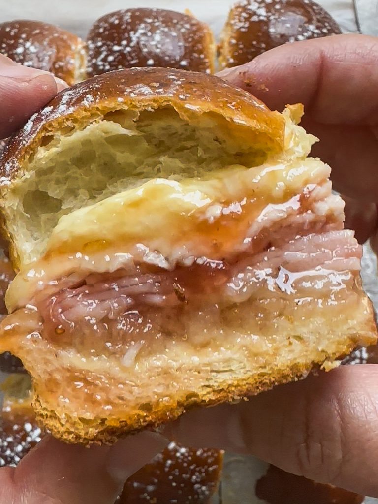 monte cristo sliders with strawberry jam