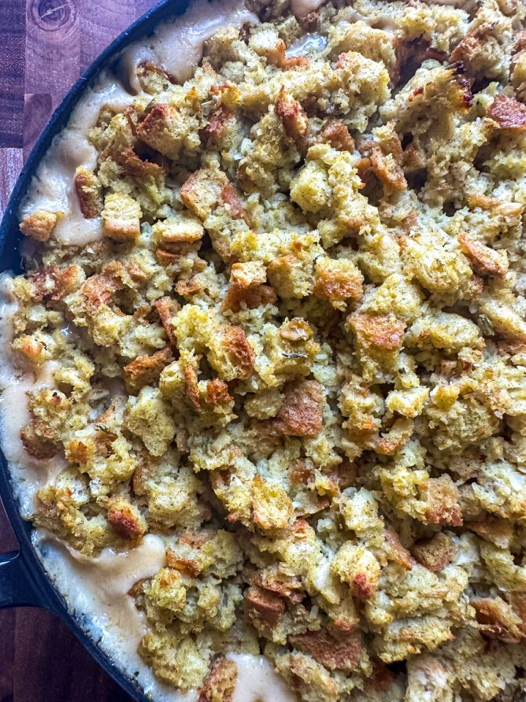 turkey pot pie with stuffing