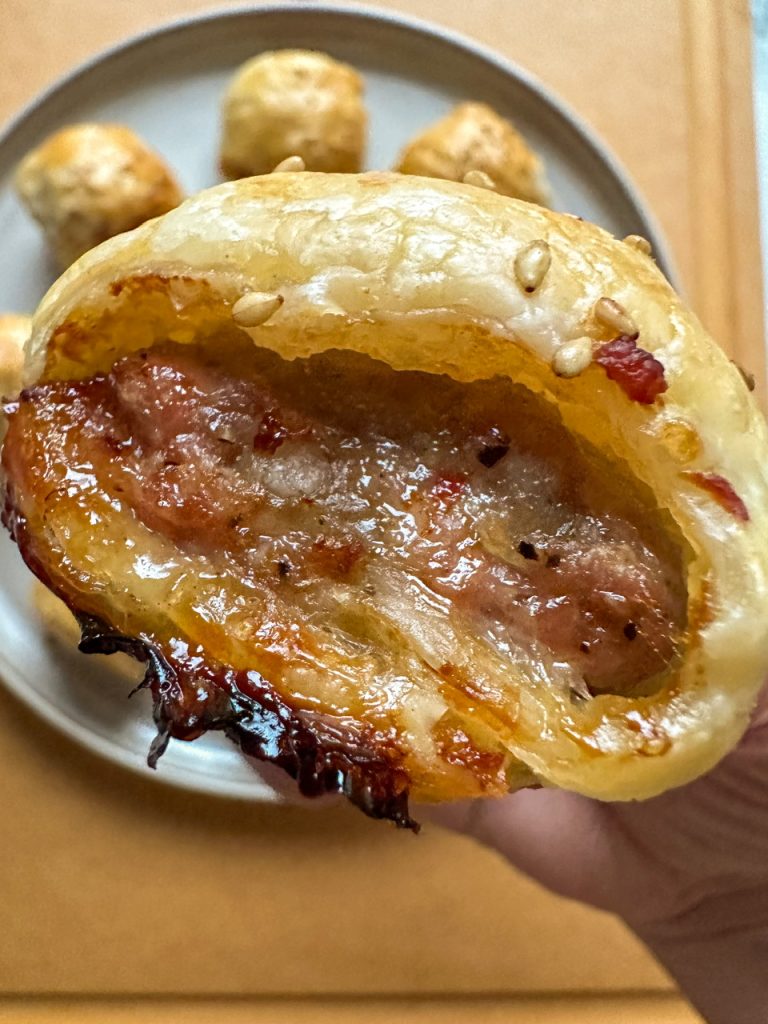 sausage rolls made with breakfast sausage