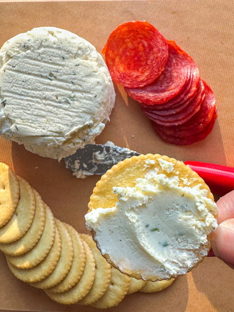 You can make homemade boursin cheese in less than 15 minutes