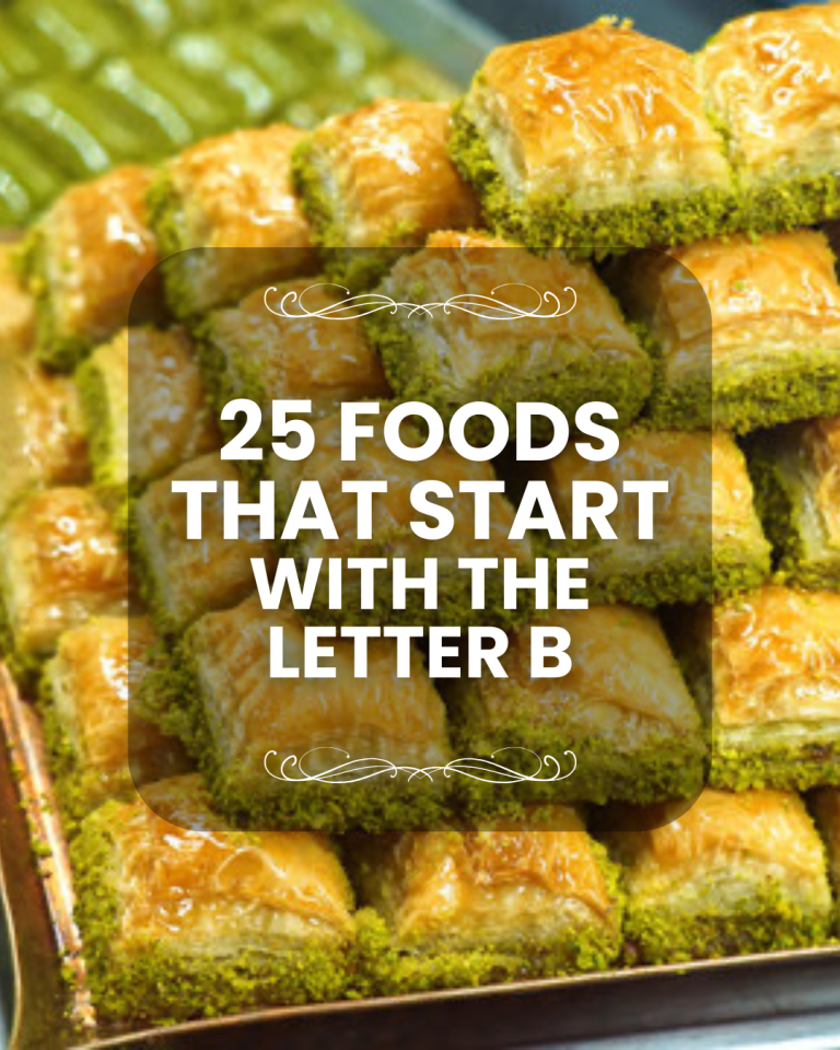 25 Foods that Start with B